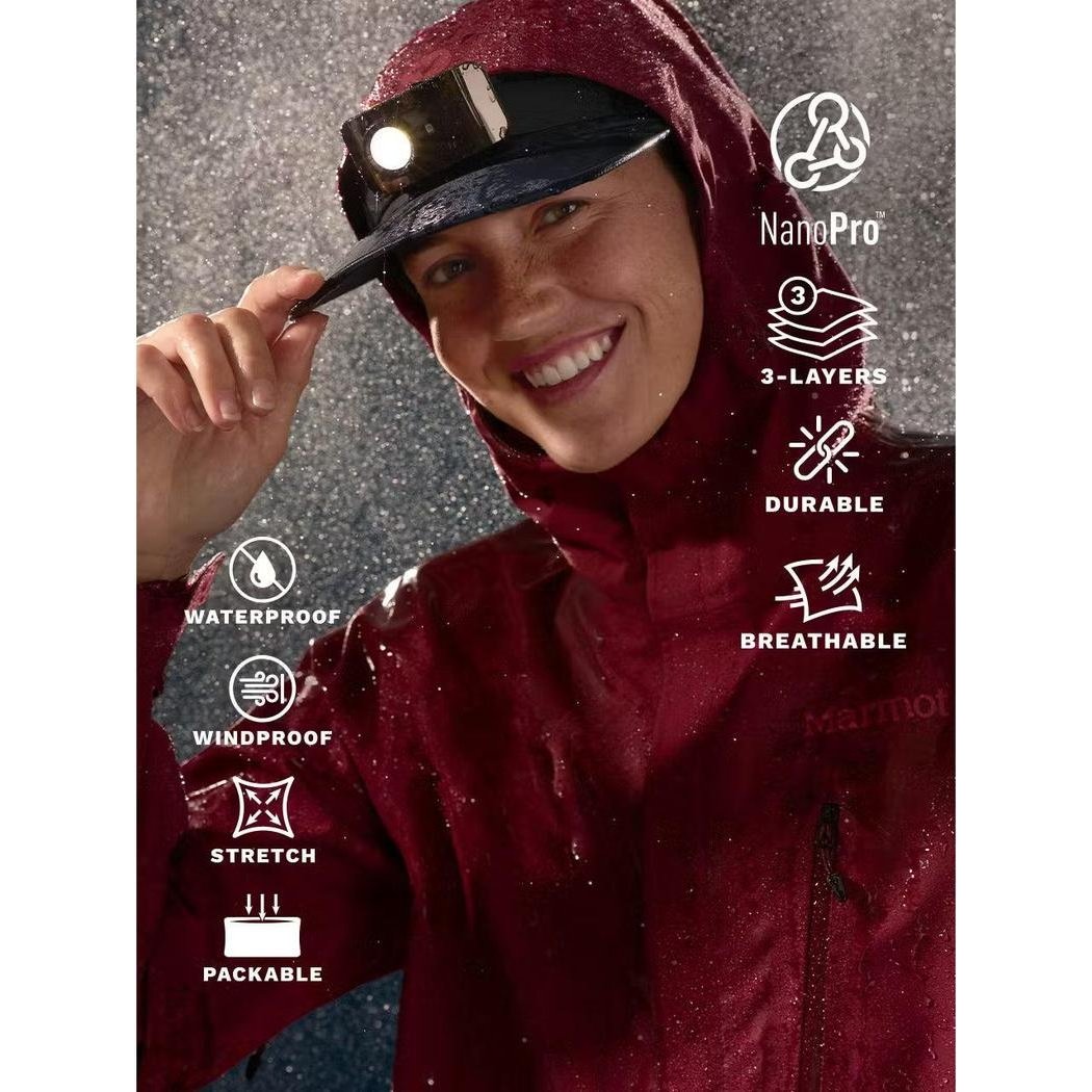 Marmot Women's PreCip Evo Pro Jacket-Women's - Clothing - Jackets & Vests-Appalachian Outfitters