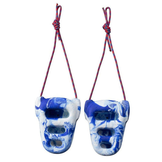 Metolius Rock Rings 3D-Climbing - Climbing Essentials - Training Gear-Blue/White Swirl-Appalachian Outfitters