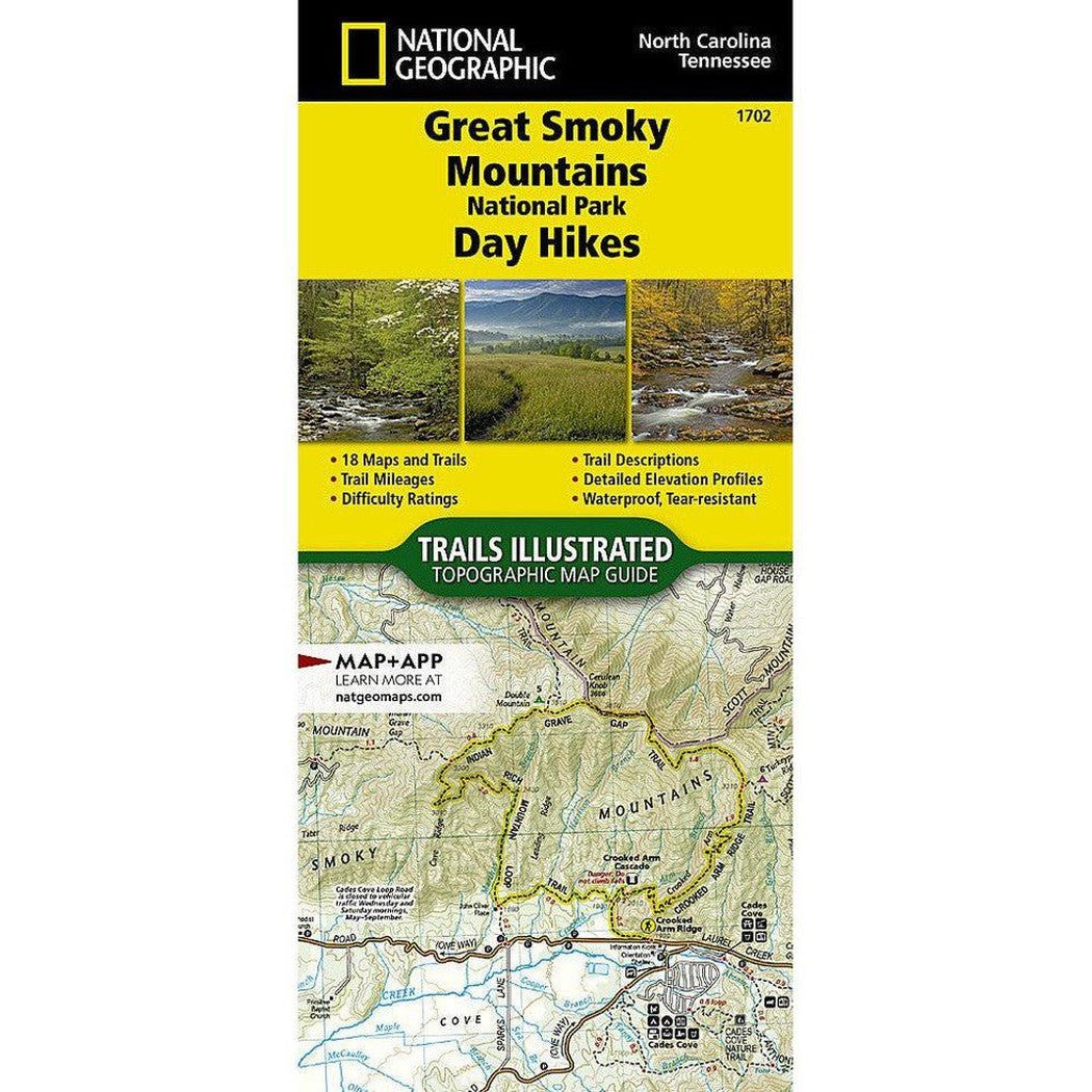 National Geographic Great Smoky Mountains National Park Day Hikes Map-Books - Maps-Appalachian Outfitters