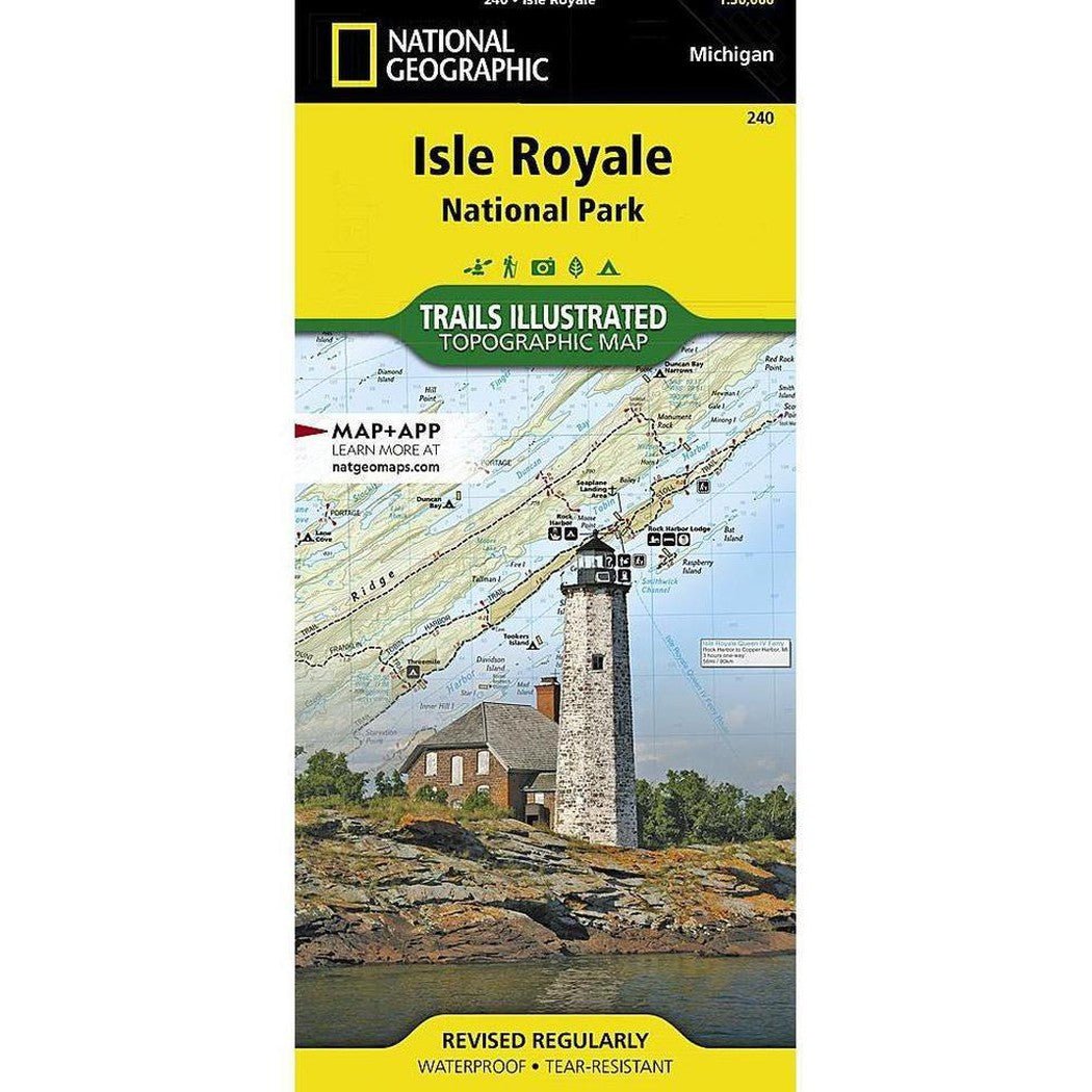 National Geographic Trails Illustrated Isle Royale National Park Map-Books - Maps-Appalachian Outfitters