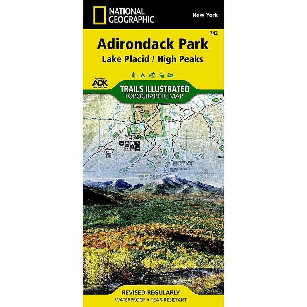 National Geographic Trails Illustrated Lake Placid, High Peaks: Adirondack Park Map-Books - Maps-Appalachian Outfitters