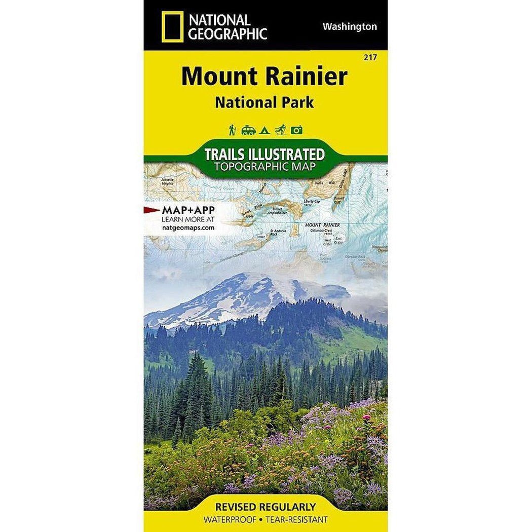 National Geographic Trails Illustrated Mount Rainier National Park Map-Books - Maps-Appalachian Outfitters