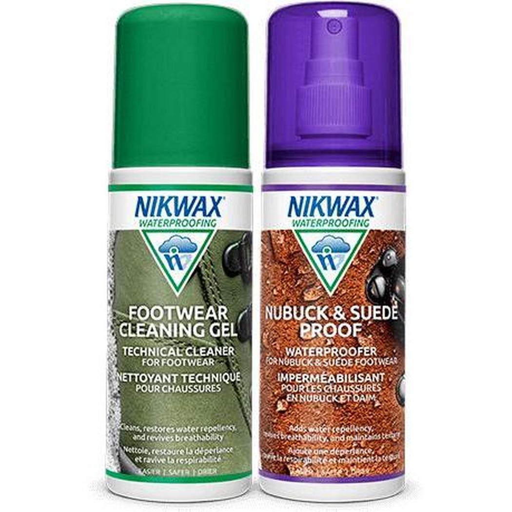 Nikwax Nubuck and Suede Proof Duo-Pack - Spray On-Camping - Accessories - Cleaning & Maintenance-Appalachian Outfitters