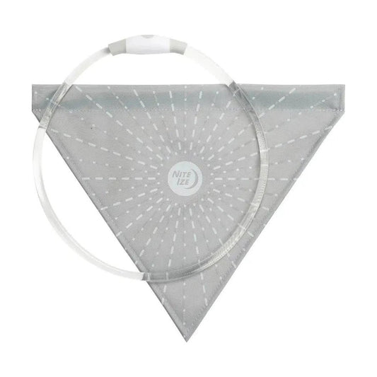 Nite Ize NiteHowl Bandana Rechargeable LED Safety Necklace - Disc-O Select-Pets - Safety - Lights-Grey-Appalachian Outfitters