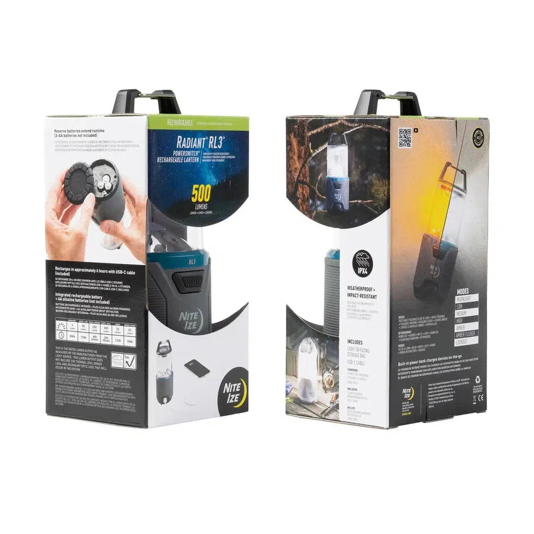 Nite Ize Radiant RL3 PowerSwitch Rechargeable Lantern-Camping - Accessories-Appalachian Outfitters