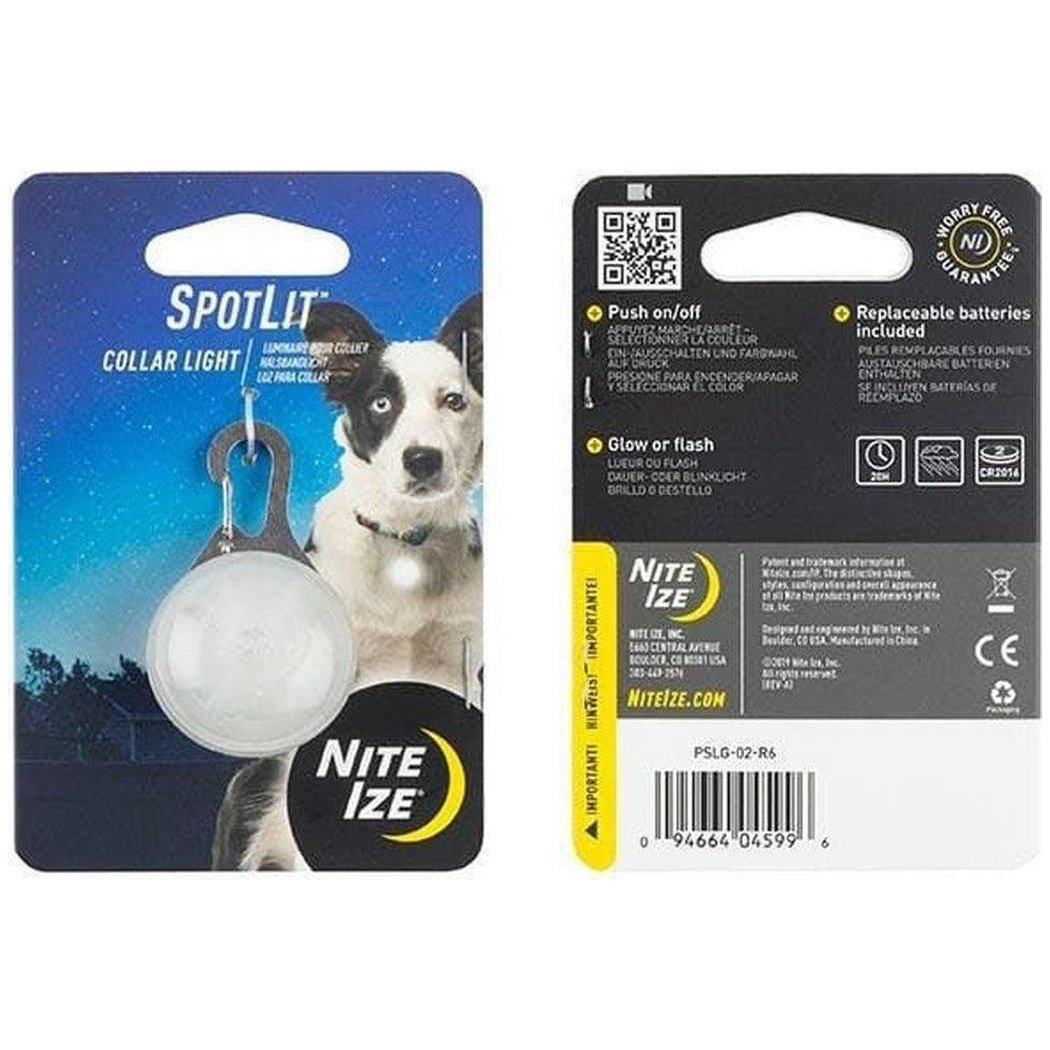 Nite Ize Spotlit Collar Light-Pets - Safety - Lights-White-Appalachian Outfitters
