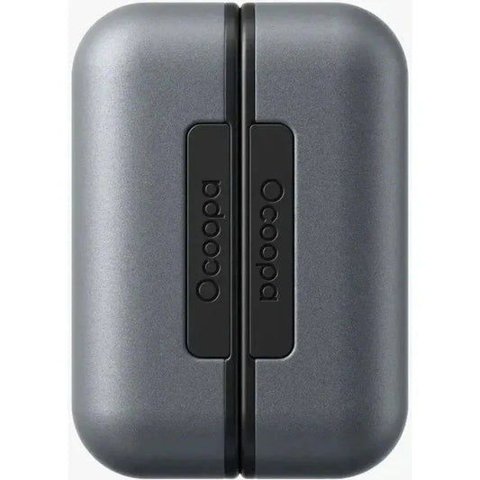 Front view of the Ocoopa UT2s Rechargeable Hand Warmer in Black showing the brand name on the front against a white background.