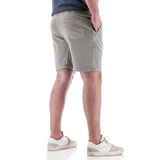 Back view of the Old Ranch Men's Sprague Short in Neutral Grey on a model against a white background.