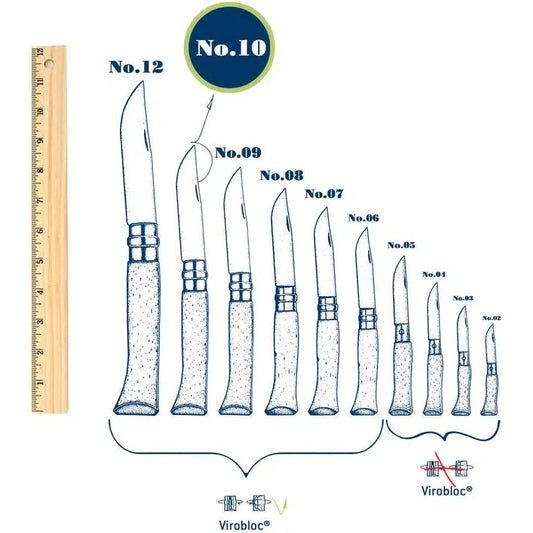 Opinel No.10 Stainless Folding Knife-Camping - Accessories - Knives-Appalachian Outfitters