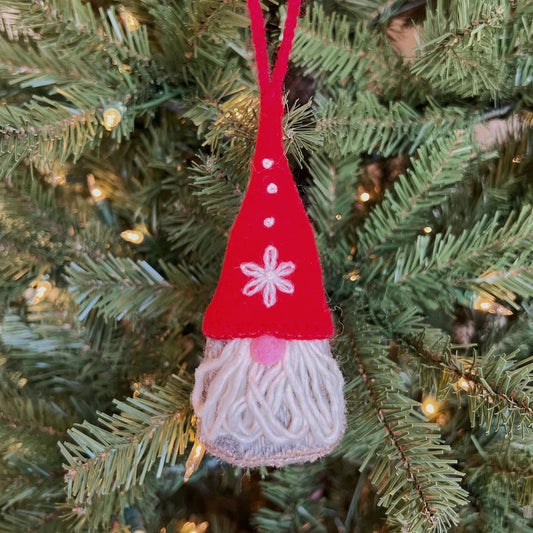Ornaments 4 Orphans Gnome Man Embroidered Wool Christmas Ornament-Accessories - Novelty-Appalachian Outfitters