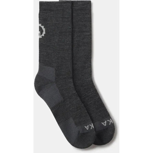 Paka Apparel Essential Crew Sock-Accessories - Socks - Unisex-Dark Grey-M-Appalachian Outfitters