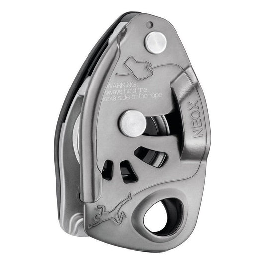 Petzl Neox-Climbing - Hardware - Belay and Rappel-Light Gray-Appalachian Outfitters