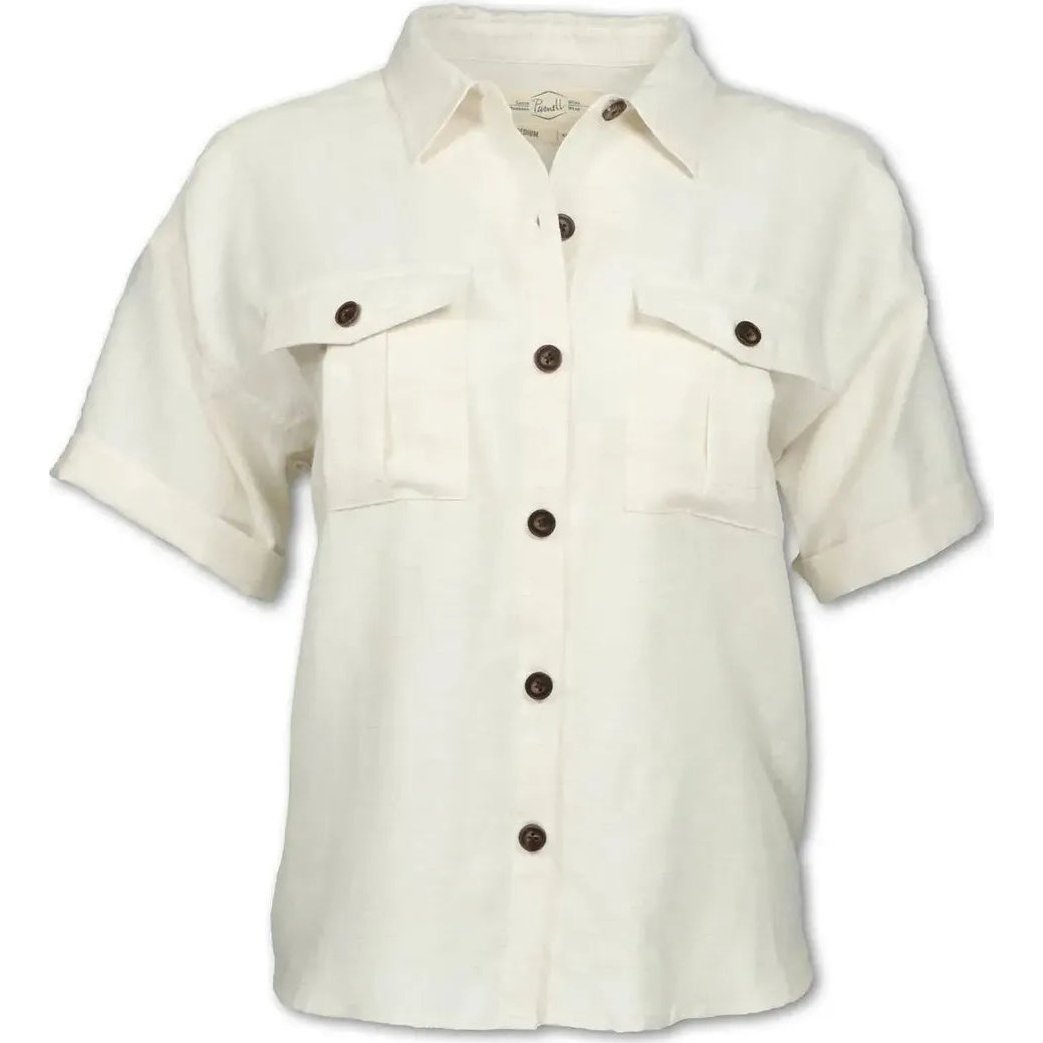 Purnell Women's Safari Shirt-Women's - Clothing - Tops-Bone-S-Appalachian Outfitters
