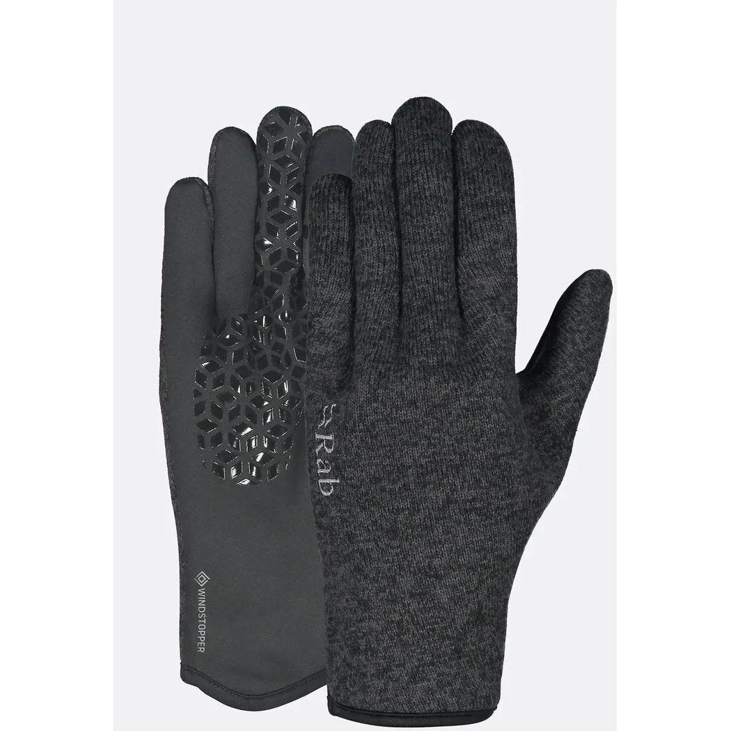 Rab Quest Windstopper Gloves-Accessories - Gloves - Unisex-Anthracite-M-Appalachian Outfitters