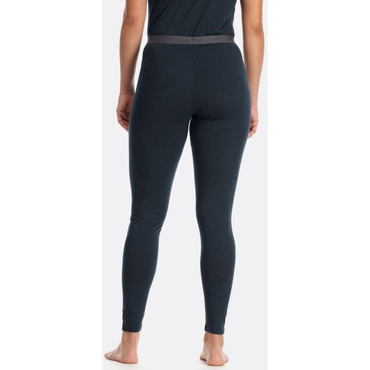 Back view of the Rab Women's Syncrino Leggings in Beluga against a white background.