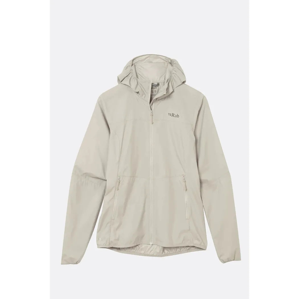 Rab Women's Windgather Hoody-Women's - Clothing - Jackets & Vests-Pebble-S-Appalachian Outfitters