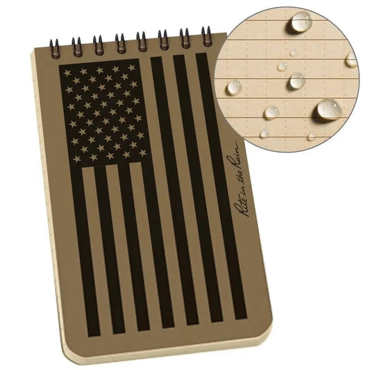Rite in the Rain Top Spiral Notebook 3" x 5"-Camping - Accessories - Books-Notebooks-Tan Flag-Appalachian Outfitters