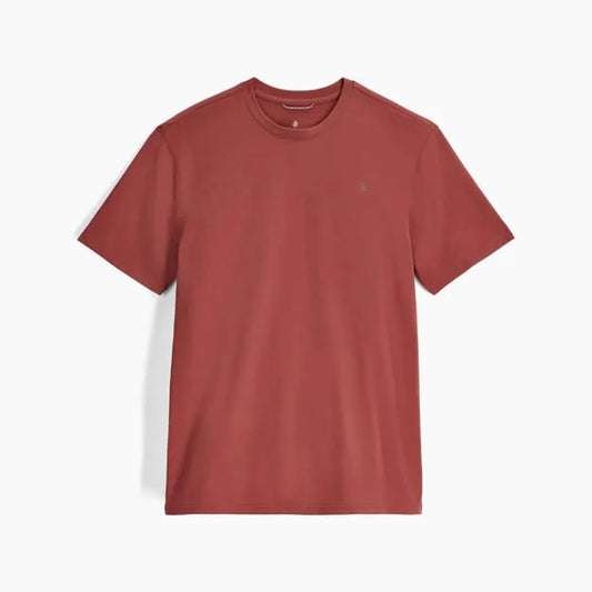 A front view of the Royal Robbins Men's RR Graphic Tee in Mahogan Salome Pt against a white background.