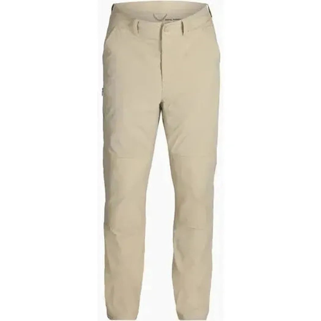 Front view of the Royal Robbins Men's Wilder' Pant in Khaki against a white background.