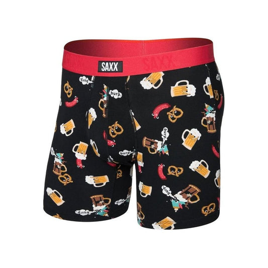 SAXX Vibe Xtra Soft Comfort Boxer Brief Fly - 6"-Men's - Clothing - Underwear-OktoberBratsBla-S-Appalachian Outfitters