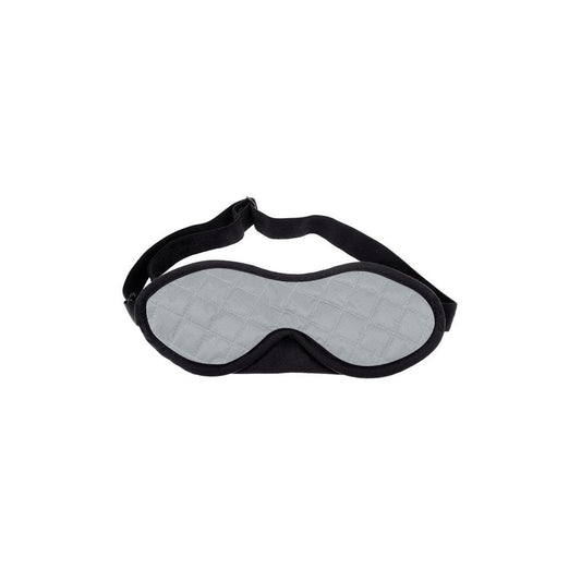 A front view of the Sea To Summit Eye Shades in High Rise Grey with a black strap against a white background.