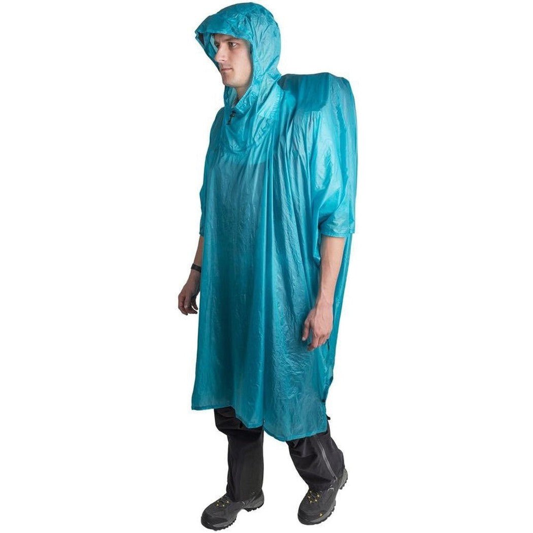 Sea To Summit Ultra-Sil Nano Tarp/Poncho-Camping - Tents & Shelters - Tarps & Shelters-Blue-Appalachian Outfitters