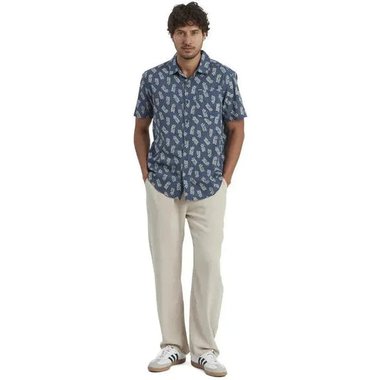 Sherpa Adventure Gear Men's Indi Floral Short Sleeve Shirt-Men's - Clothing - Tops-Appalachian Outfitters