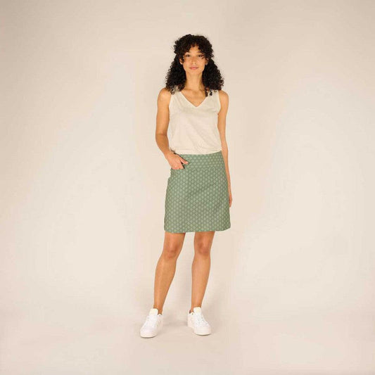 Sherpa Adventure Gear Women's Sajilo Adventure Skort-Women's - Clothing - Skirts/Skorts-Thyme Micro Geo-XS-Appalachian Outfitters