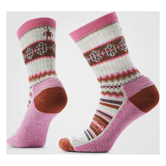 Smartwool Everyday Cozy Snowed In Sweater Crew Socks-Accessories - Socks - Unisex-Garden Pink-M-Appalachian Outfitters