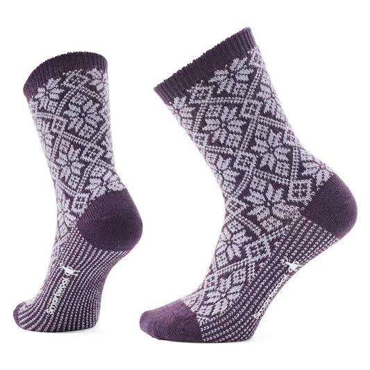 Smartwool Everyday Traditional Snowflake Crew Socks-Accessories - Socks - Unisex-Purple Iris-M-Appalachian Outfitters
