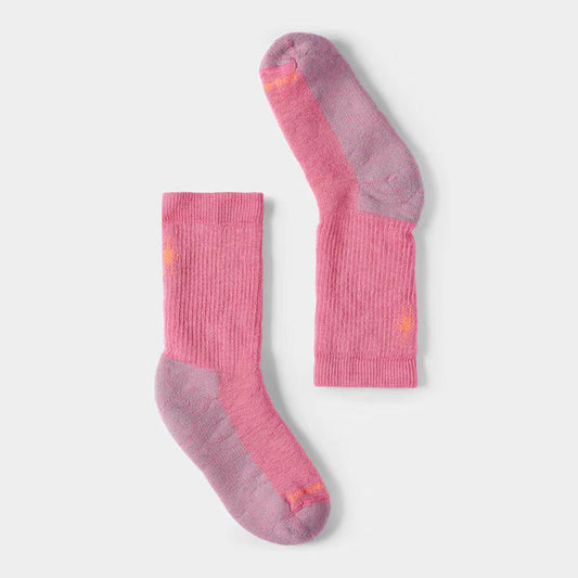 Smartwool Kids' Hike Full Cushion Crew Socks-Accessories - Socks - Kids-Garden Pink-S-Appalachian Outfitters