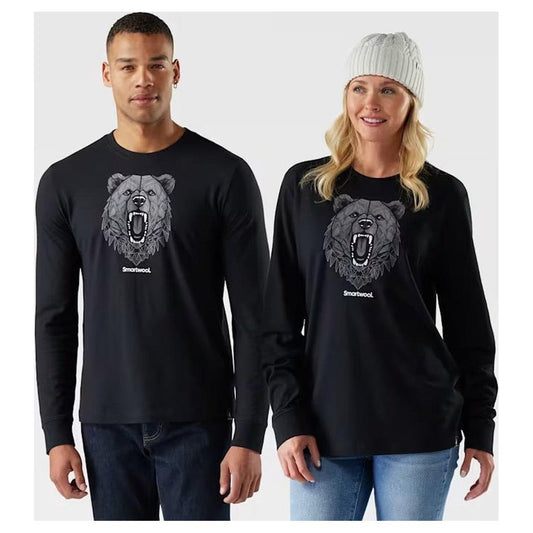 Smartwool Men's Geometric Bear Long Sleeve Graphic Tee-Men's - Clothing - Tops-Appalachian Outfitters