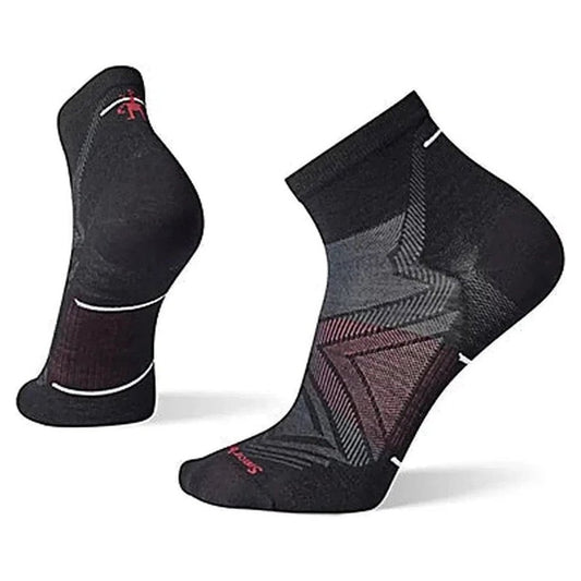 Smartwool Run Zero Cushion Ankle Socks-Accessories - Socks - Unisex-Black-M-Appalachian Outfitters