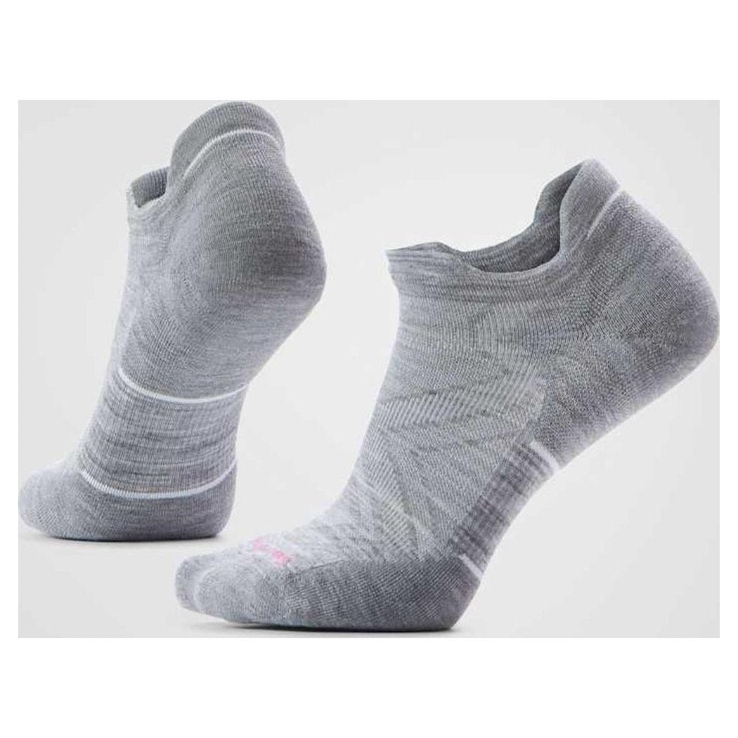 Smartwool Women's Run Targeted Cushion Low Ankle Socks-Accessories - Socks - Women's-LightGray/White-S-Appalachian Outfitters