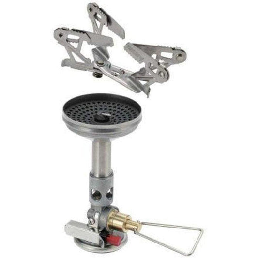 A top-down view of the Soto Outdoors WindMaster with Micro Regulator and 4Flex stove against a white background.