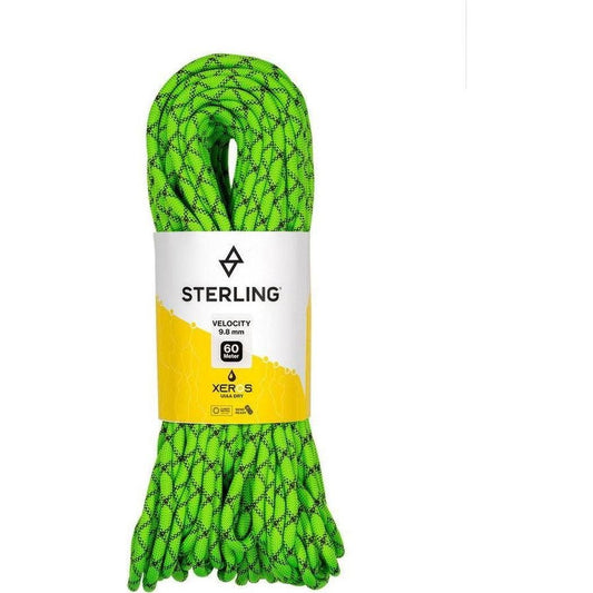 Sterling Rope Velocity 9.8 XEROS-Climbing - Ropes - Dynamic-60m-Green-Appalachian Outfitters