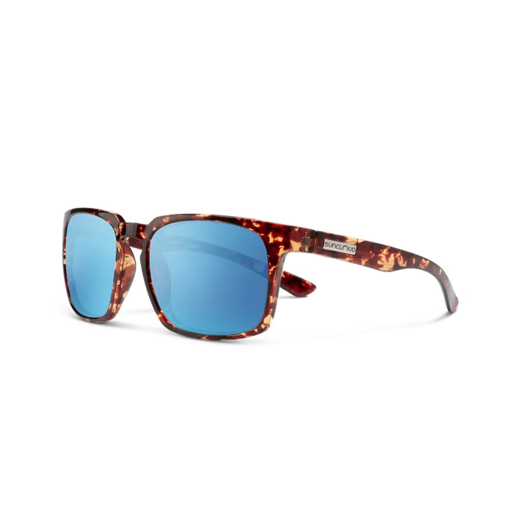 Suncloud Hundo-Accessories - Eyewear - Sunglasses-Tortoise-Polarized Aqua Mirror-Appalachian Outfitters