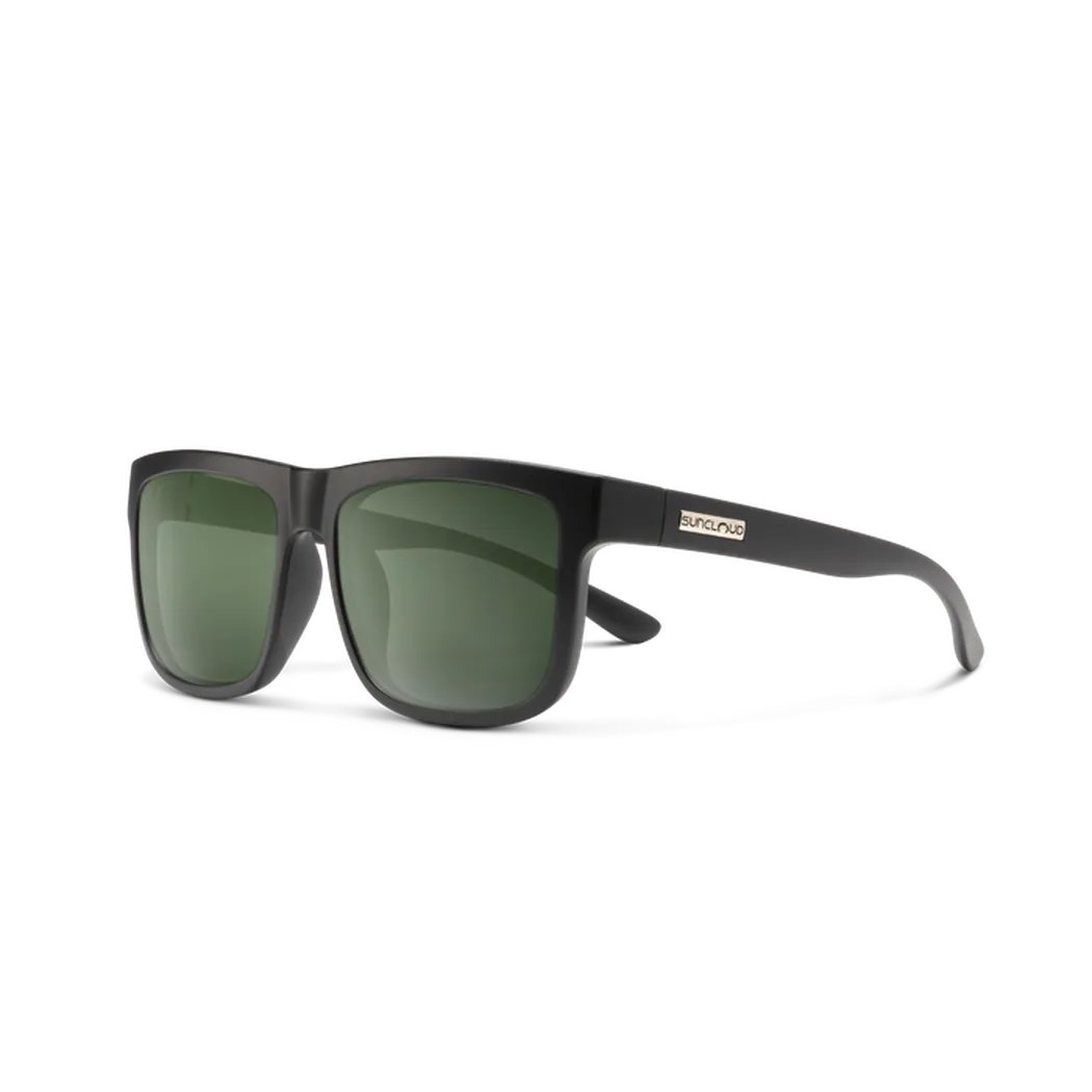 Suncloud Quiver-Accessories - Eyewear - Sunglasses-Matte Black-Polarized Gray Green-Appalachian Outfitters
