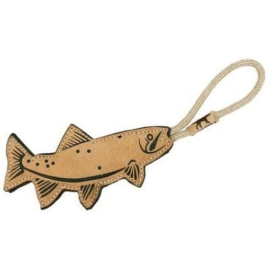 Tall Tails Natural Leather Trout Tug Toy-Pets - Toys-Appalachian Outfitters