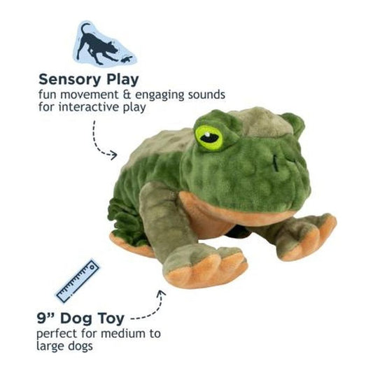Tall Tails Plush Frog Twitchy Toy - 9"-Pets - Toys-Appalachian Outfitters