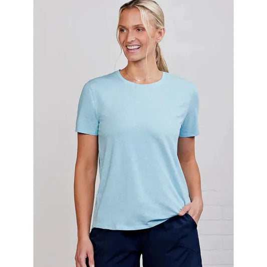 Tasc Women's All Day T-Women's - Clothing - Tops-Waterfall Heather-S-Appalachian Outfitters