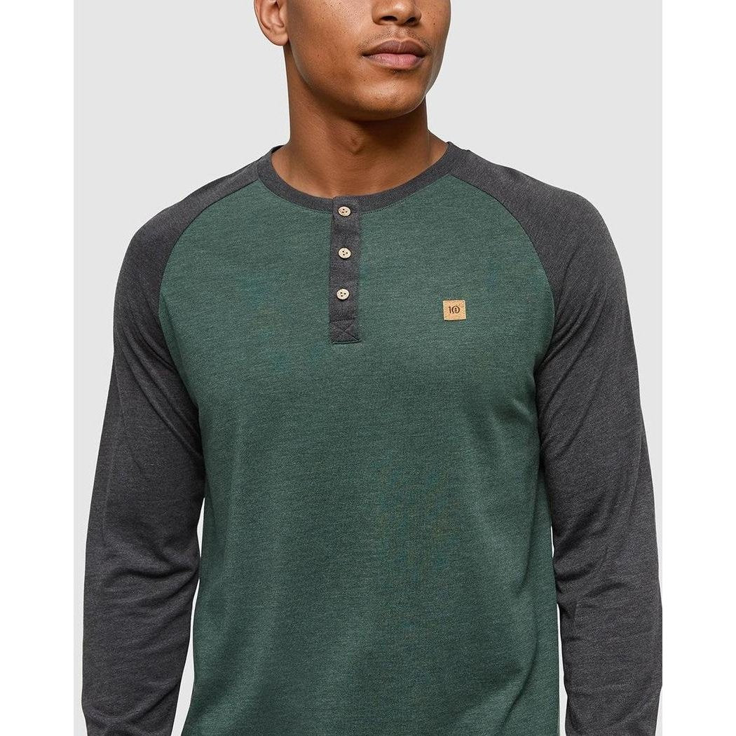 Tentree Men's Baker Henley Longsleeve-Men's - Clothing - Tops-Appalachian Outfitters