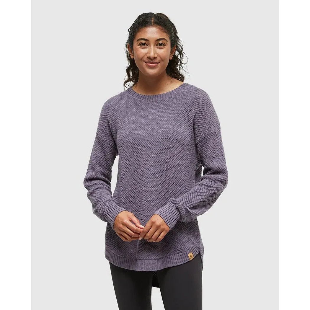 Tentree Women's Broughton Sweater-Women's - Clothing - Tops-Smokey Violet Heather-S-Appalachian Outfitters
