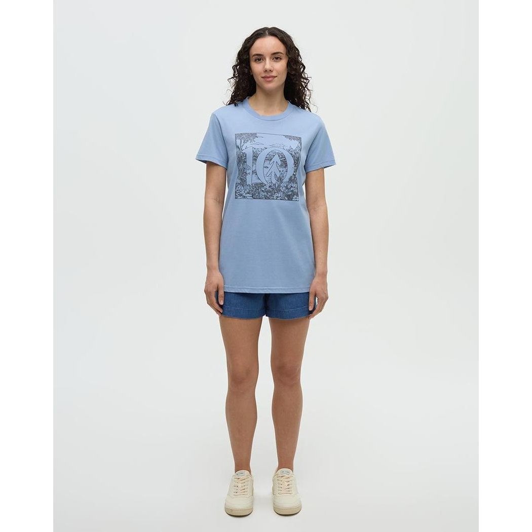 Tentree Women's Lake Life Logo T-Shirt-Women's - Clothing - Tops-Appalachian Outfitters
