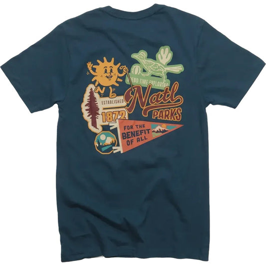 The Landmark Project National Park Emblems Unisex Short Sleeve Tee-Unisex - Clothing - Tops-Navy-XS-Appalachian Outfitters