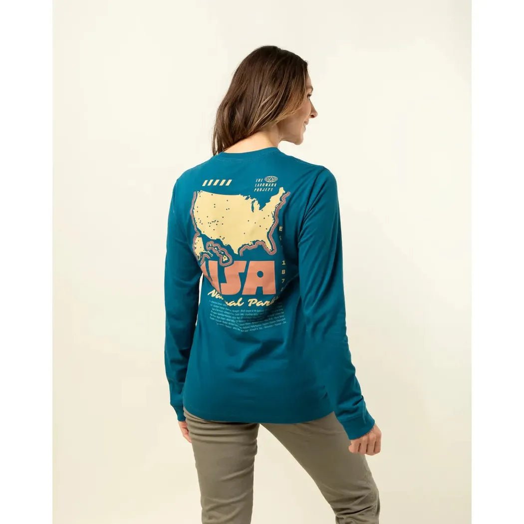 The Landmark Project National Parks of the USA Unisex Long Sleeve Tee-Unisex - Clothing - Tops-Appalachian Outfitters
