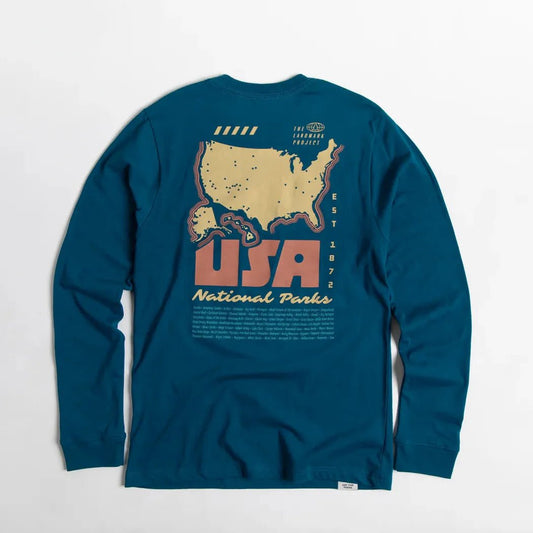 The Landmark Project National Parks of the USA Unisex Long Sleeve Tee-Unisex - Clothing - Tops-Appalachian Outfitters