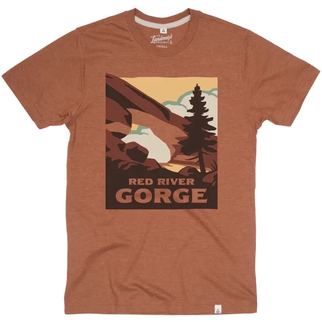 The Landmark Project Red River Gorge Tee-Unisex - Clothing - Tops-Clay-S-Appalachian Outfitters