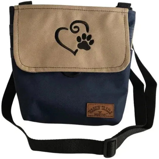 The WoofPack Dog Walking Accessory Bag-Pets - Packs-Navy/Tan Heart & Paw-Appalachian Outfitters
