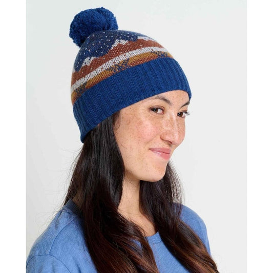 Toad & Co Cazadero Pom Beanie-Accessories - Hats - Unisex-True Navy Scenic-Appalachian Outfitters